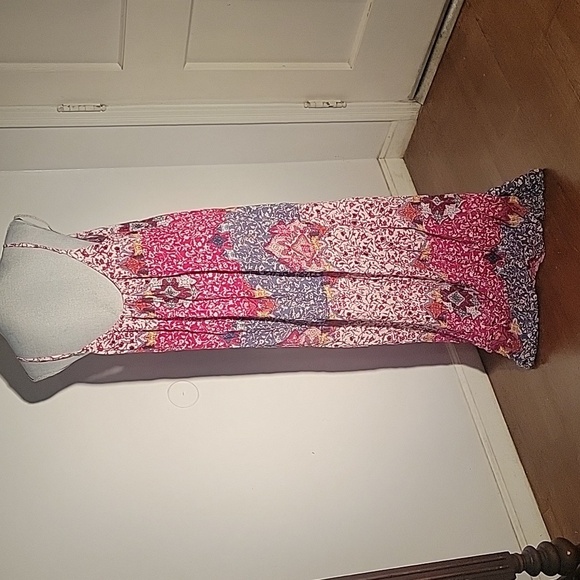 Forever 21 Maxi Colorful Pattern, Sleeveless Dress, Size: L - Picture 5 of 8